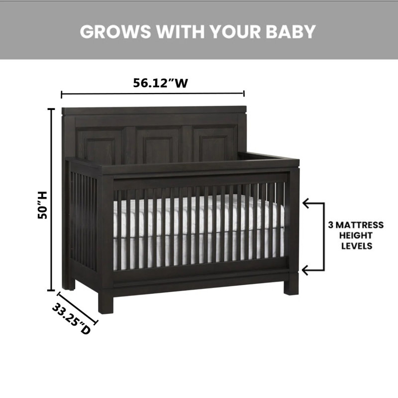 Black convertible crib online